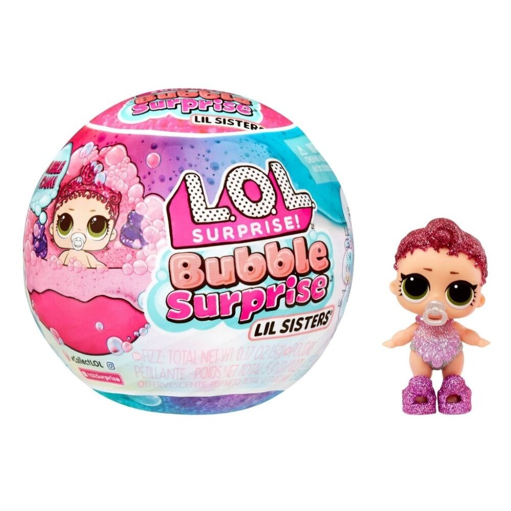 LOL Surprise Bubble Surprise Lil Sisters Collectible Doll Baby Sister Surprise